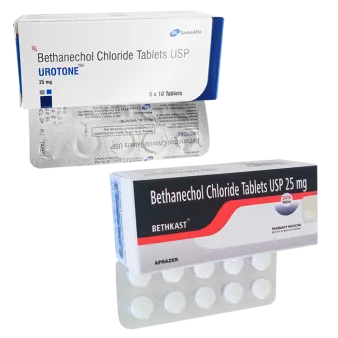 Бетанехол хлорид (Bethakast, Urotone) 25 мг таб. №10