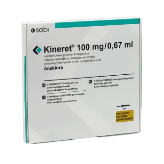 Кинерет (Анакинра) р-р для ин. 100мг (150мг/мл) 0.67мл №7